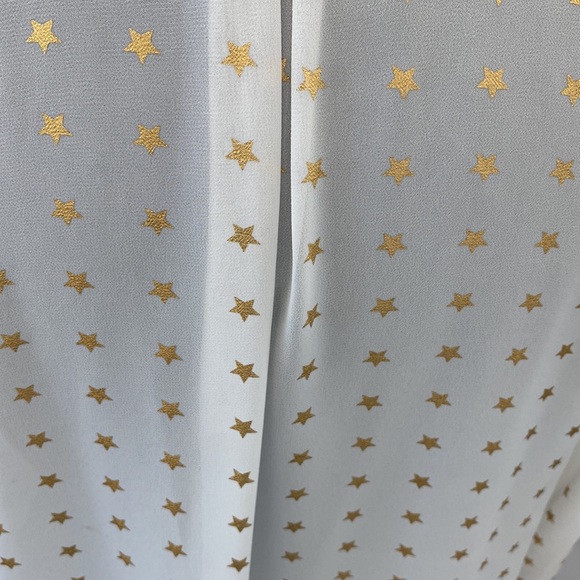 Shining Star Bow Blouse Classic Bow Tie Top made with ultimate patriotic Stars - Picture 10 of 10